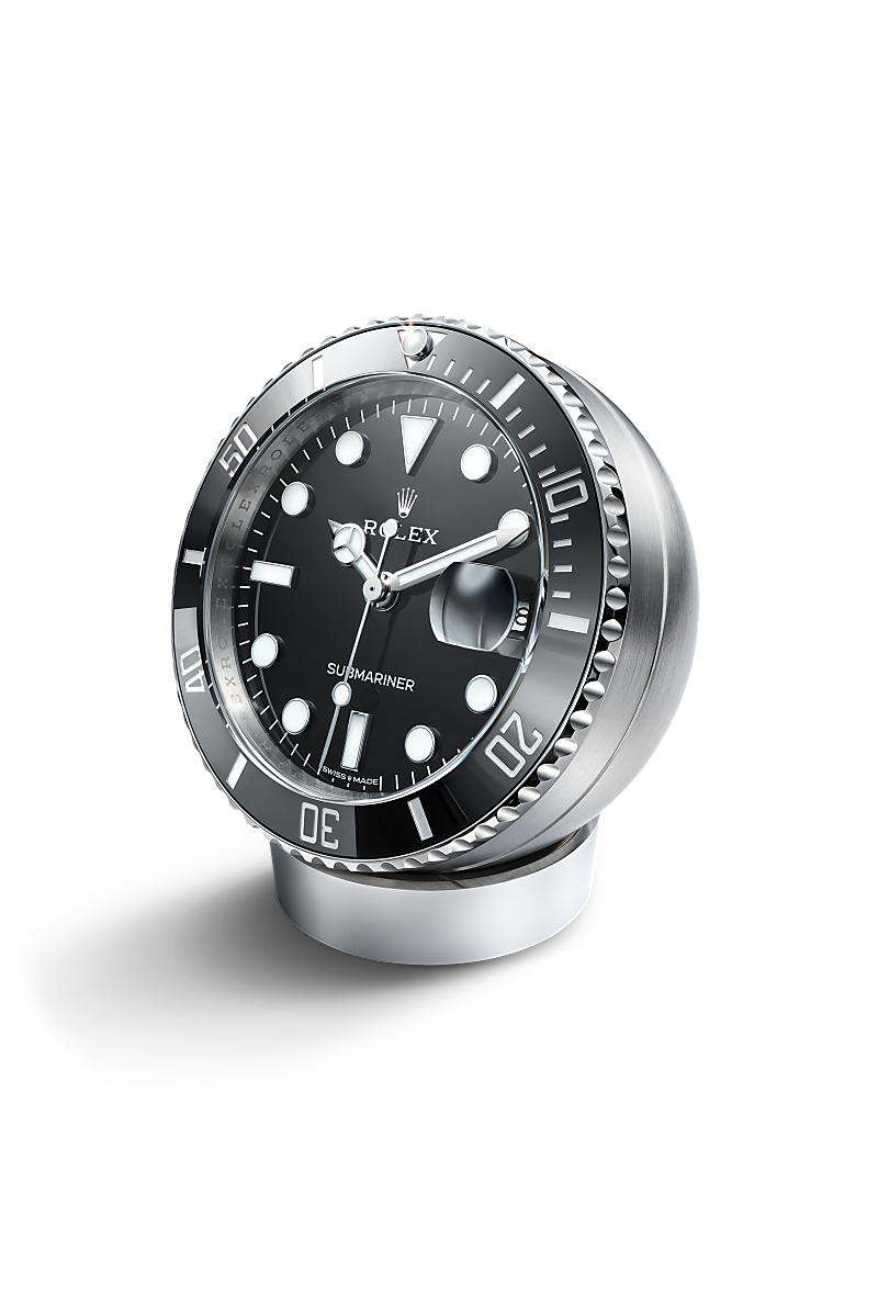 Rolex Submariner Date desk clock / 80 mm, stainless steel / C909010LN-0001