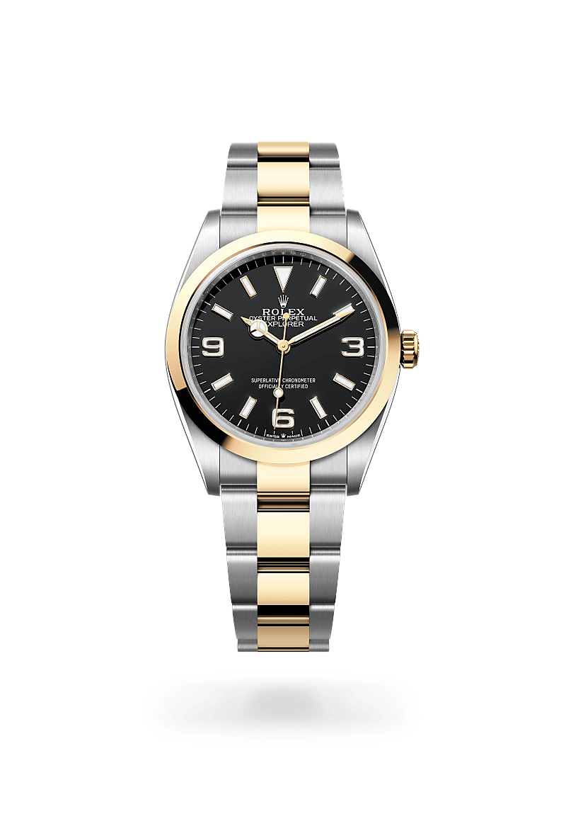 Rolex 
Explorer 36
Oyster, 36 mm, Oystersteel and yellow gold
M124273-0001