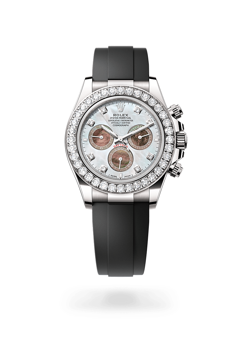 Rolex 
Cosmograph Daytona
Oyster, 40 mm, white gold and diamonds
M126589RBR-0001