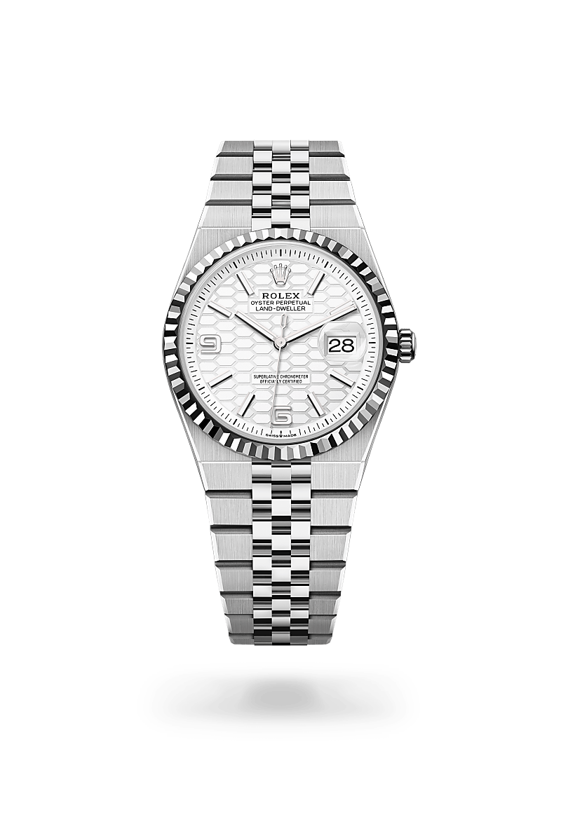 Rolex 
Land-Dweller 36
Oyster, 36 mm, Oystersteel and white gold
M127234-0001