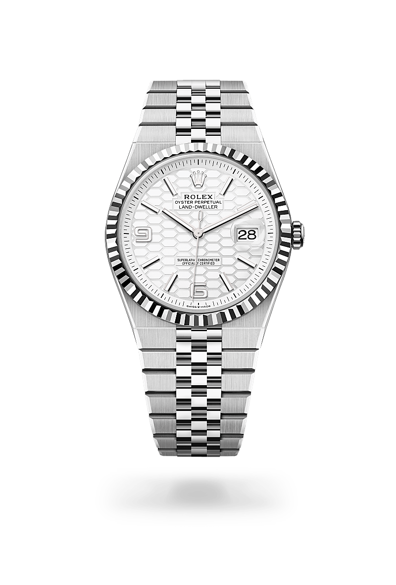 Rolex 
Land-Dweller 40
Oyster, 40 mm, Oystersteel and white gold
M127334-0001