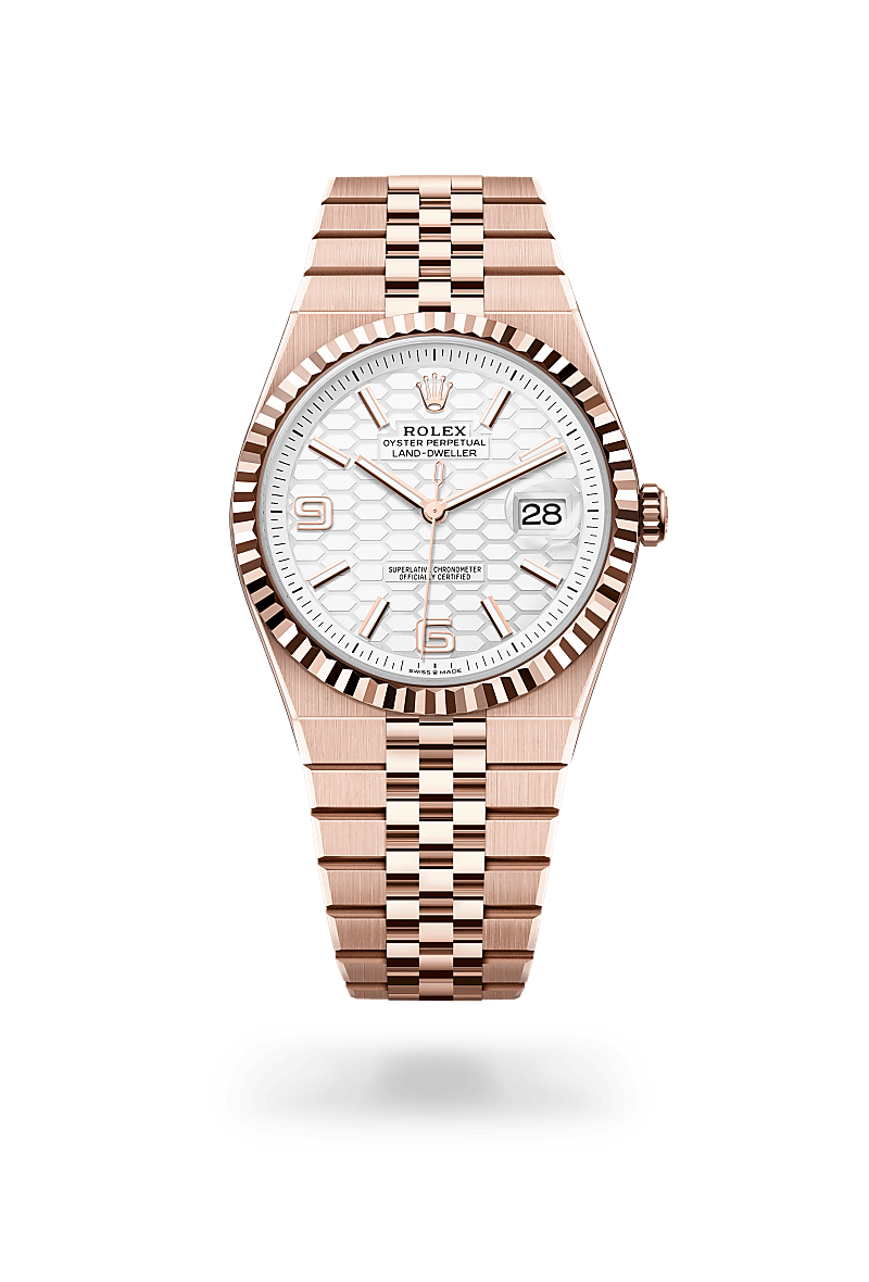 Rolex 
Land-Dweller 40
Oyster, 40 mm, Everose gold
M127335-0001