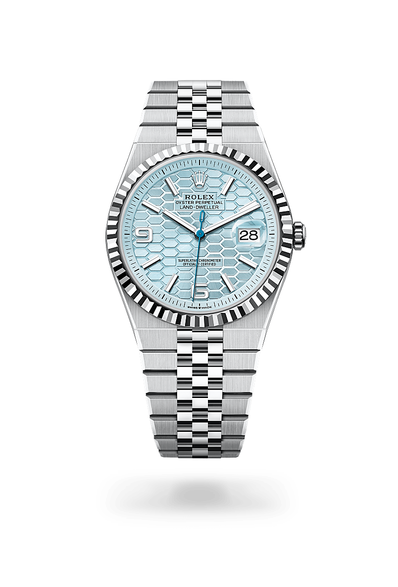 Rolex 
Land-Dweller 40
Oyster, 40 mm, platinum
M127336-0001