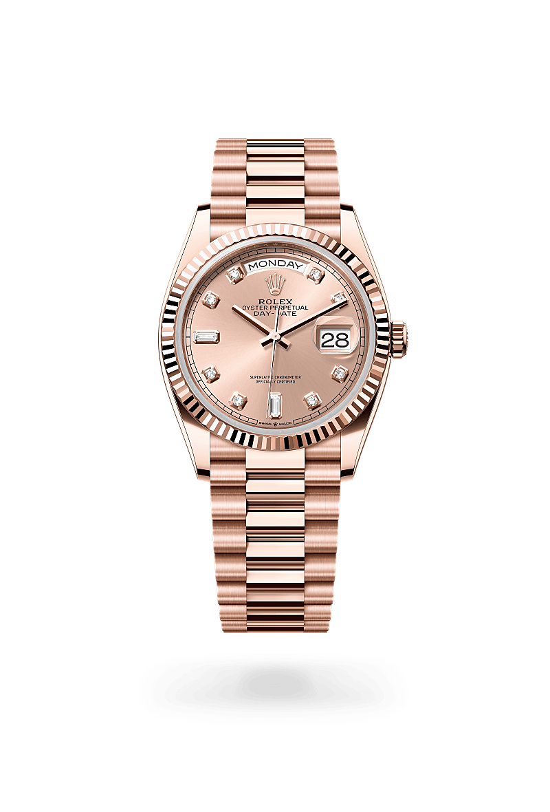 Rolex 
Day-Date 36
Oyster, 36 mm, Everose gold
M128235-0009