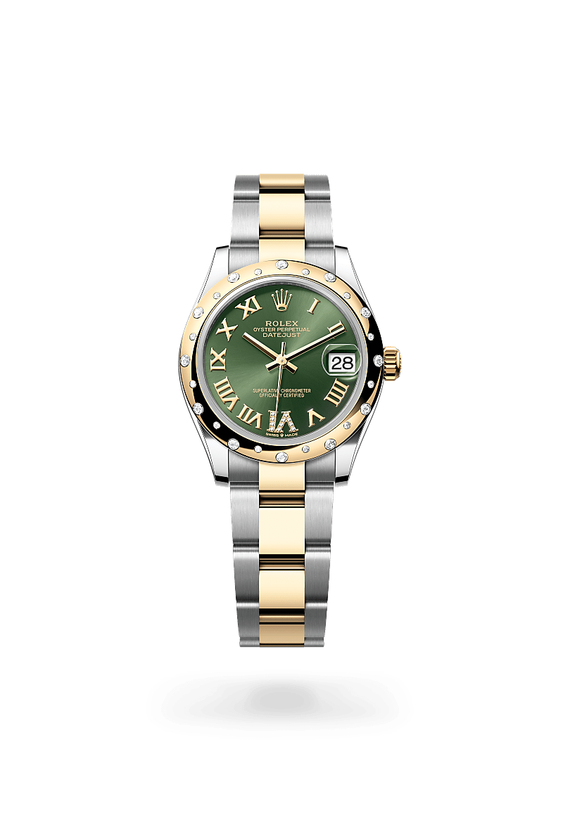 Rolex 
Datejust 31
Oyster, 31 mm, Oystersteel, yellow gold and diamonds
M278343RBR-0015